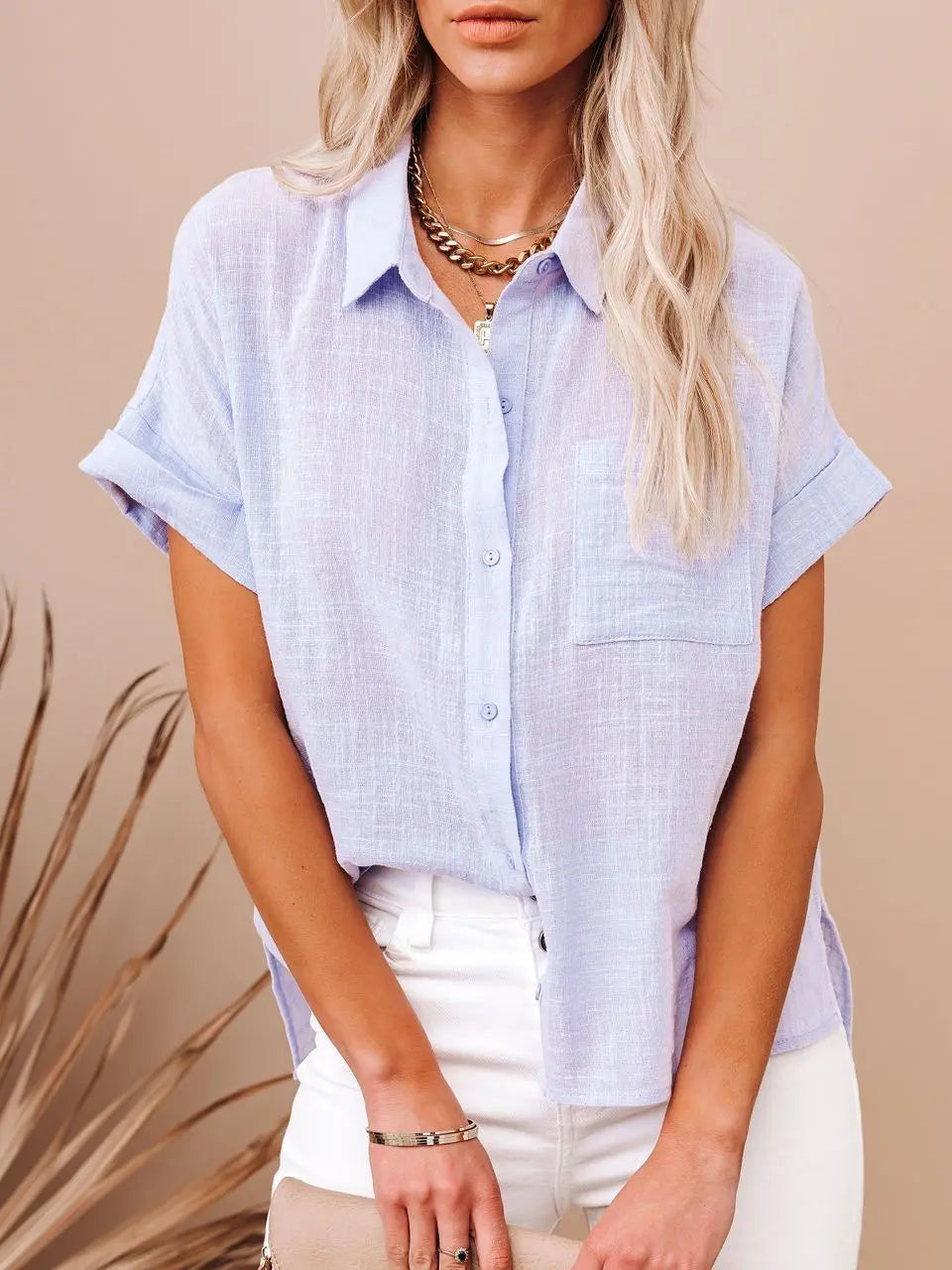 Women's Short Sleeved Sress Shirt