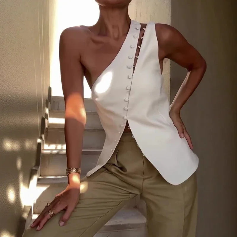 Women's casual sleeveless blouse
