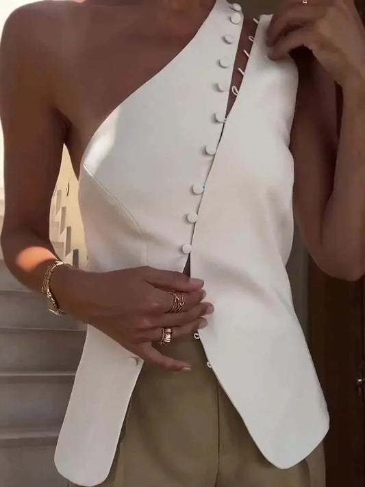 Women's casual sleeveless blouse