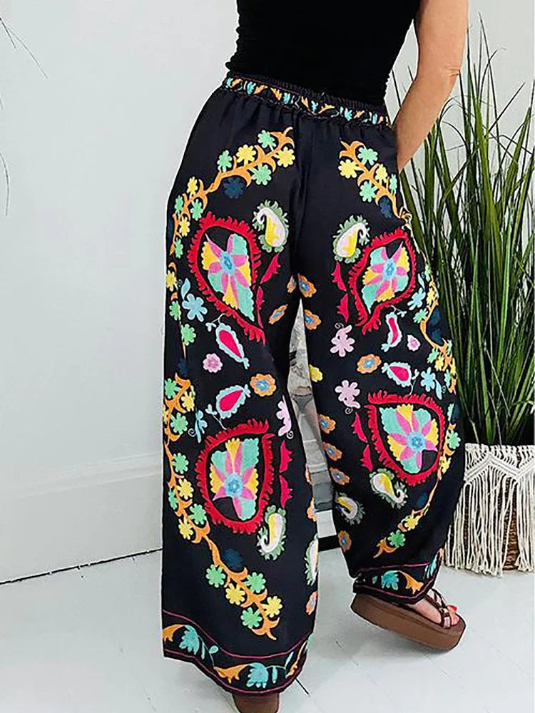 Women's Loose-Fitting Pants With Print