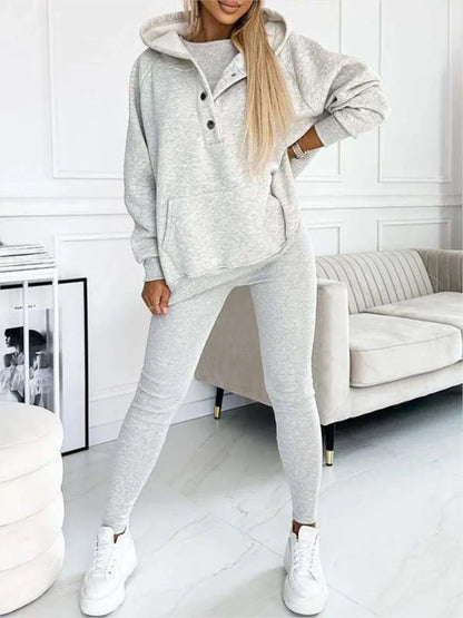 Casual Three Piece Long Sleeved Set