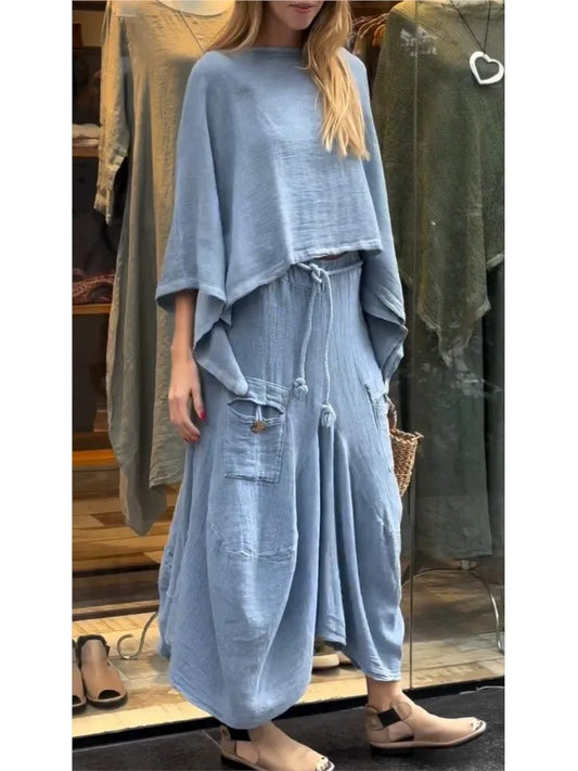 Women's Vintage Loose Fitting Set